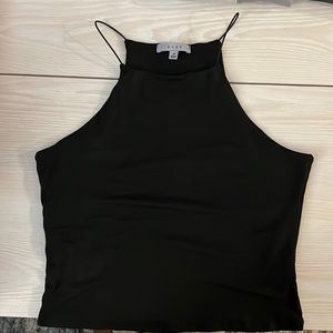 Black slightly cropped tank. Size M